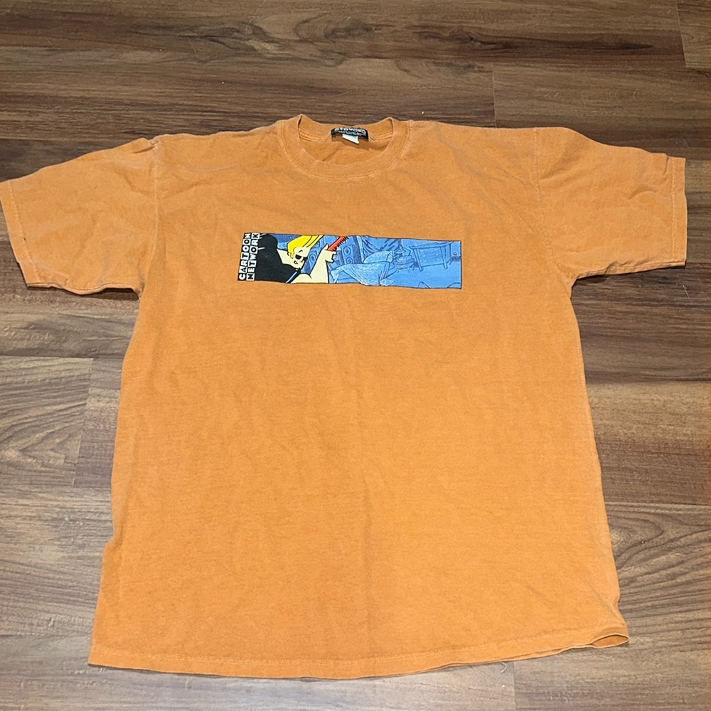 Cartoon Network 1998 Box Logo Johnny Bravo TShirt size XL